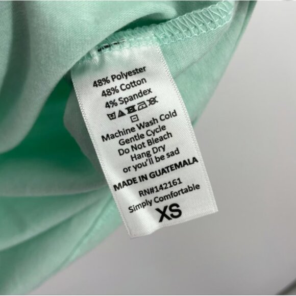 Lularoe Julia Womens Raglan Dress Sporty Solid Green XS NEW - Picture 6 of 8